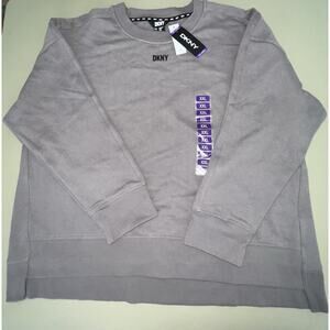DKNY Fleece Sweatshirt Women’s XXL Steel